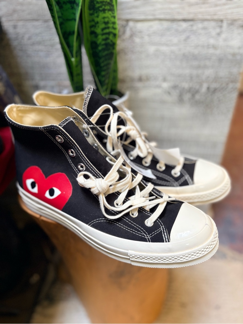 Comme des Garçons PLAY x Converse | NWT CTAS High-Top Sneakers - M11 W13, Black